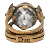 Dior Gold Plated Crystal Bee Ring Secondhand
