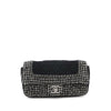 Chanel Medium Quilted Jersey and Tweed Chain Flap Secondhand