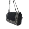 Chanel Medium Quilted Jersey and Tweed Chain Flap Secondhand