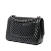 Secondhand Chanel Jumbo Classic Chevron Patent Double Flap