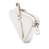 Prada Mini Brushed Leather Triangle Chain Pouch Secondhand