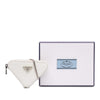 Prada Mini Brushed Leather Triangle Chain Pouch Secondhand
