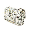 Chanel Medium Classic Chevron Tweed Floral Double Flap Secondhand