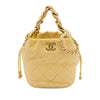 Chanel CC Quilted Lambskin Drawstring Bucket Bag Secondhand