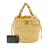 Chanel CC Quilted Lambskin Drawstring Bucket Bag Secondhand
