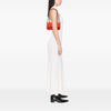 Fendi Zucca Embossed Technical Fabric Chain Midi Baguette Secondhand