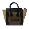 Celine Mini Tricolor Calfskin and Suede Luggage Tote Secondhand