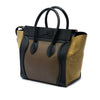 Celine Mini Tricolor Calfskin and Suede Luggage Tote Secondhand