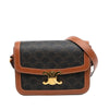 Celine Classique Triomphe Coated Canvas and Calfskin Triomphe Crossbody Secondhand