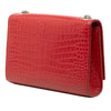 Saint Laurent Small Croc Embossed Leather Monogram Kate Tassel Crossbody Secondhand