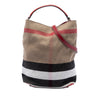 Secondhand Burberry Medium Mega Check Canvas Ashby Bucket Bag