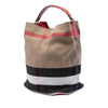 Secondhand Burberry Medium Mega Check Canvas Ashby Bucket Bag