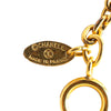 Chanel Gold Plated Quilted CC Pendant Necklace Secondhand