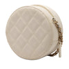 Chanel CC Quilted Caviar Round Clutch With Chain Secondhand