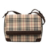 Secondhand Burberry House Check Canvas Flap Crossbody