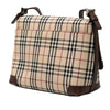 Secondhand Burberry House Check Canvas Flap Crossbody