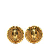 Secondhand Chanel Gold Plated CC Round Clip On Earrings