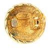 Secondhand Chanel Gold Plated CC Round Clip On Earrings
