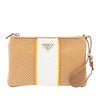 Prada Perforated Saffiano Wristlet Clutch Secondhand