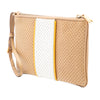 Prada Perforated Saffiano Wristlet Clutch Secondhand