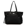 Prada Tessuto Saffiano Trimmed Open Convertible Tote Secondhand
