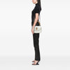Gucci Calfskin Frame Print Bamboo Web Top Handle Bag Secondhand