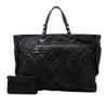 Chanel XL Quilted Coated Canvas Paris Biarritz Tote Secondhand