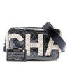 Chanel Coated Canvas Camellia Logo Camera Bag Secondhand