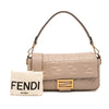 Fendi Zucca Embossed Leather Baguette Satchel Secondhand