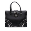 Secondhand Prada Studded Saffiano Handbag