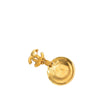Chanel CC Gold Plated Faux Pearl Medallion Brooch Secondhand