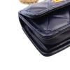 Chanel Mini Quilted Shiny Lambskin Button On Top Flap Secondhand