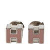 Hermès Palladium Plated and Enamel Cage D H Push Back Earrings Secondhand