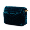 Saint Laurent Small Matelasse Velvet Monogram LouLou Shoulder Bag Secondhand