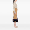 Fendi Large Zucca Embossed Velvet Baguette Satchel Secondhand