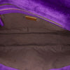 Fendi Large Zucca Embossed Velvet Baguette Satchel Secondhand
