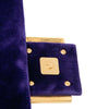 Fendi Large Zucca Embossed Velvet Baguette Satchel Secondhand