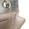 Chanel New Travel Line Medium Metallic Nylon Single Flap Secondhand