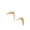 Chanel CC Gold Plated and Enamel Round Clip On Earrings Secondhand