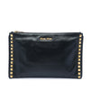 Miu Miu Studded Leather Zip Clutch Secondhand