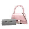 Balenciaga Nano Croc Embossed Hourglass Top Handle Bag Secondhand