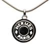 Secondhand Hermès Palladium Plated Clou de Selle Pendant Necklace