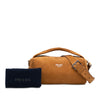 Prada Suede Top Handle Satchel Secondhand