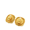 Chanel CC Gold Plated Faux Pearl Clip on Earrings Secondhand