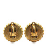 Chanel Gold Plated and Resin CC Clip on Earrings Secondhand