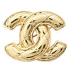Chanel Gold Plated CC Quilted Brooch Secondhand