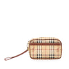 Secondhand Burberry Haymarket Check Coated Canvas Clutch