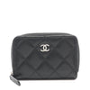 Chanel CC Quilted Caviar Zip Coin Purse Secondhand