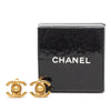 Chanel CC Gold Plated Turn Lock Clip On Earrings Secondhand