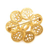 Chanel CC Gold Plated Flower Pin Brooch Secondhand